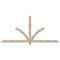 Ekena Millwork Redmond Smooth Timber Gable Bracket, Douglas Fir, 84"W x 38"H x 3 1/2"D x 3 1/2"F, 11/12 Pitch GBW084X38X0404RED00SDF - alternate 1